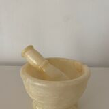 Alabaster mortar and pestle