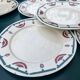 assiettes plates art déco badonviller El d'jem
