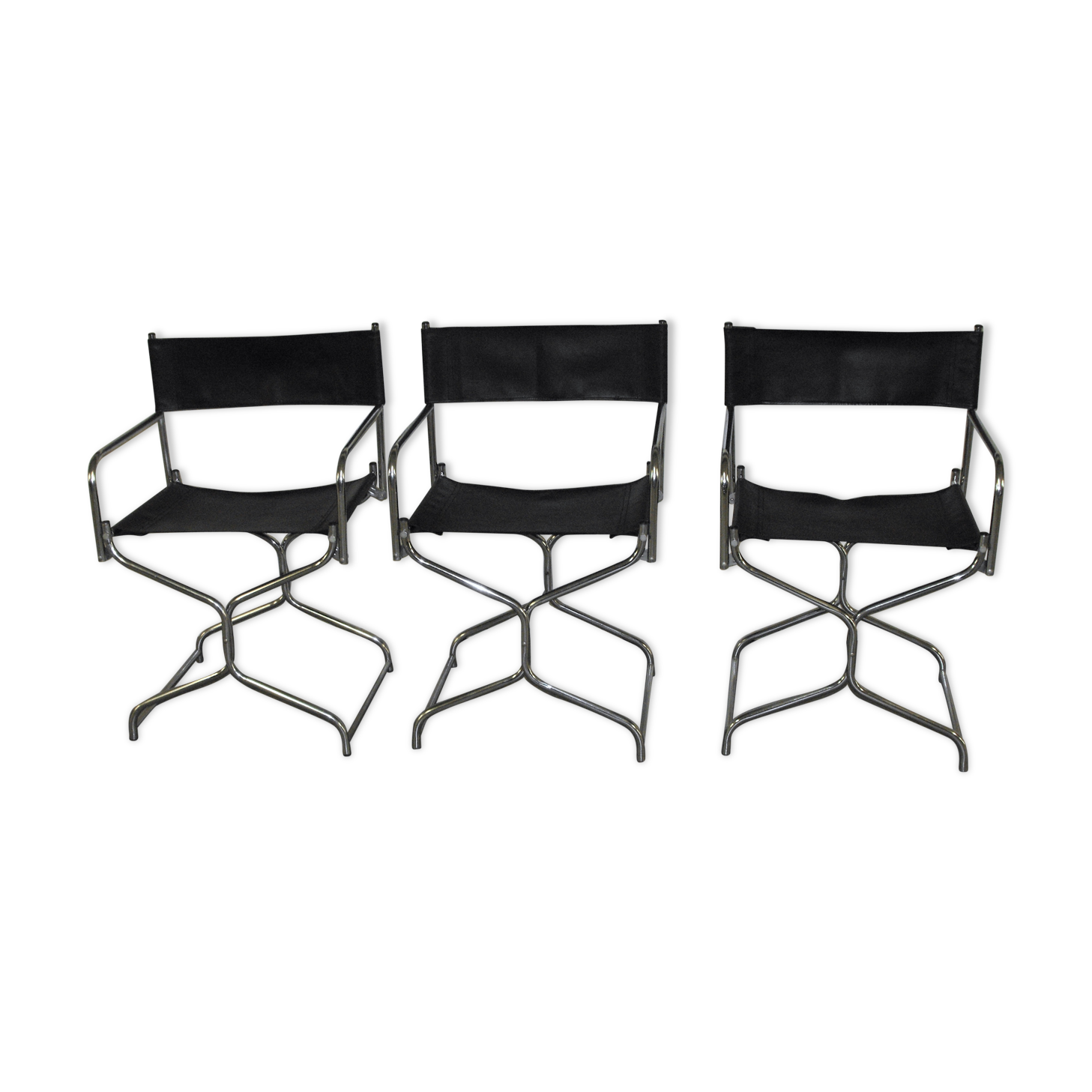 Lot de 3 chaises pliantes vintage
