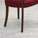 1960s, set of 6 pcs Danish dining chairs by Slagelse Møbelværk, wool.