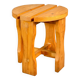 70s pine stool