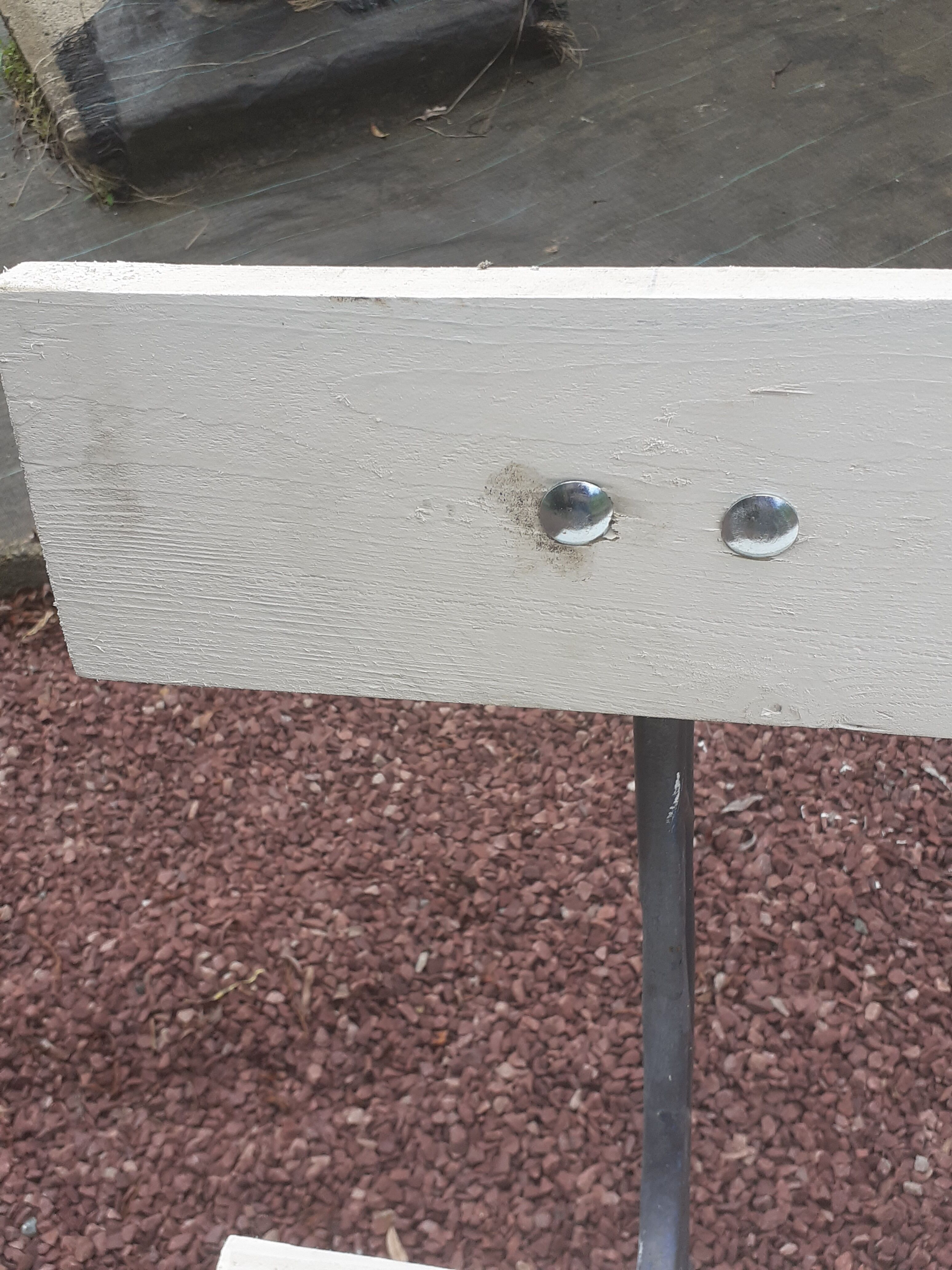 Garden bench with old cast-cast-or-cast-or-cast foot