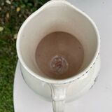 Large iron earthenware pitcher jug HB Brienne
