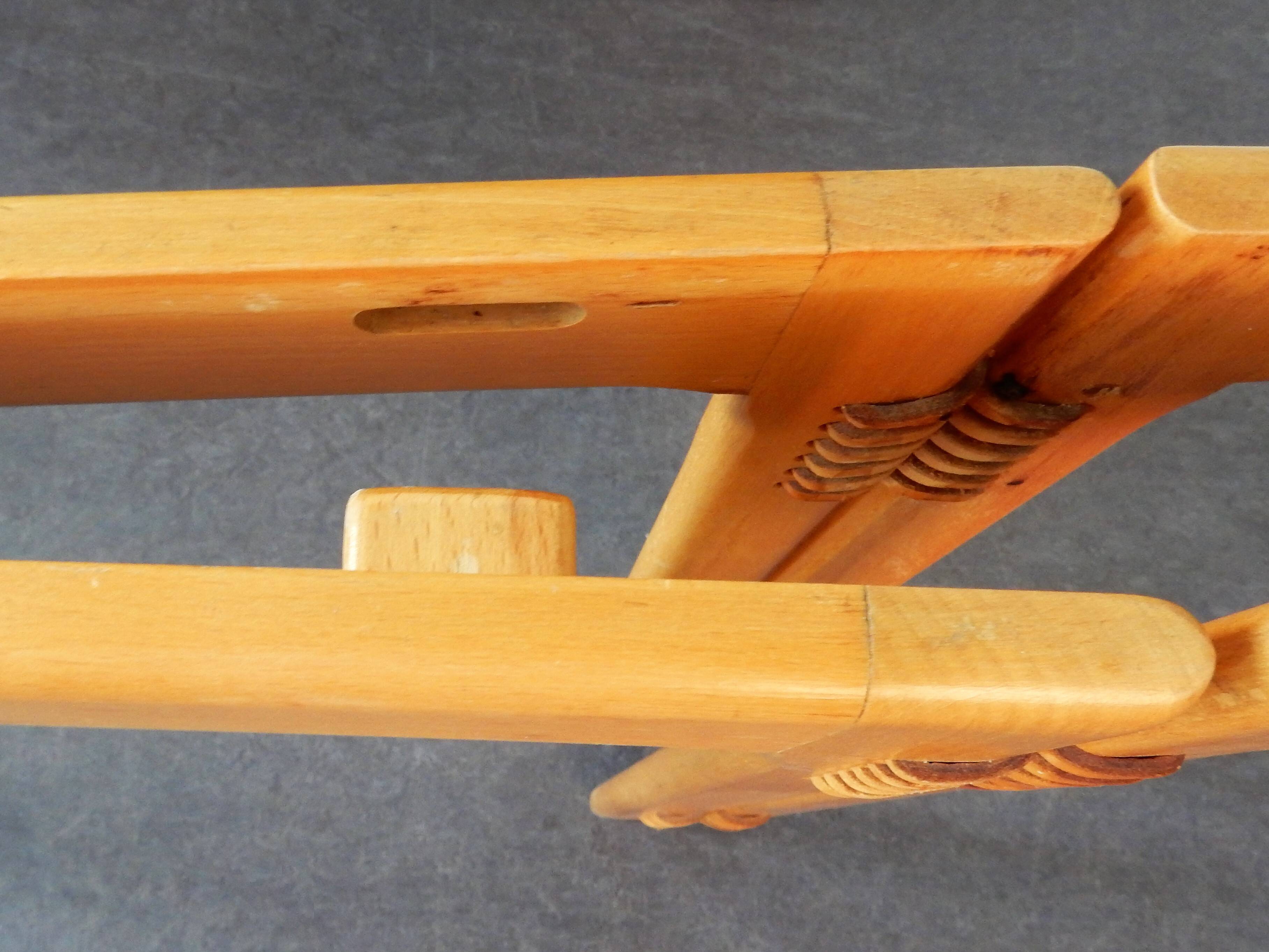 Vintage Danish Square Folding Coffee Table