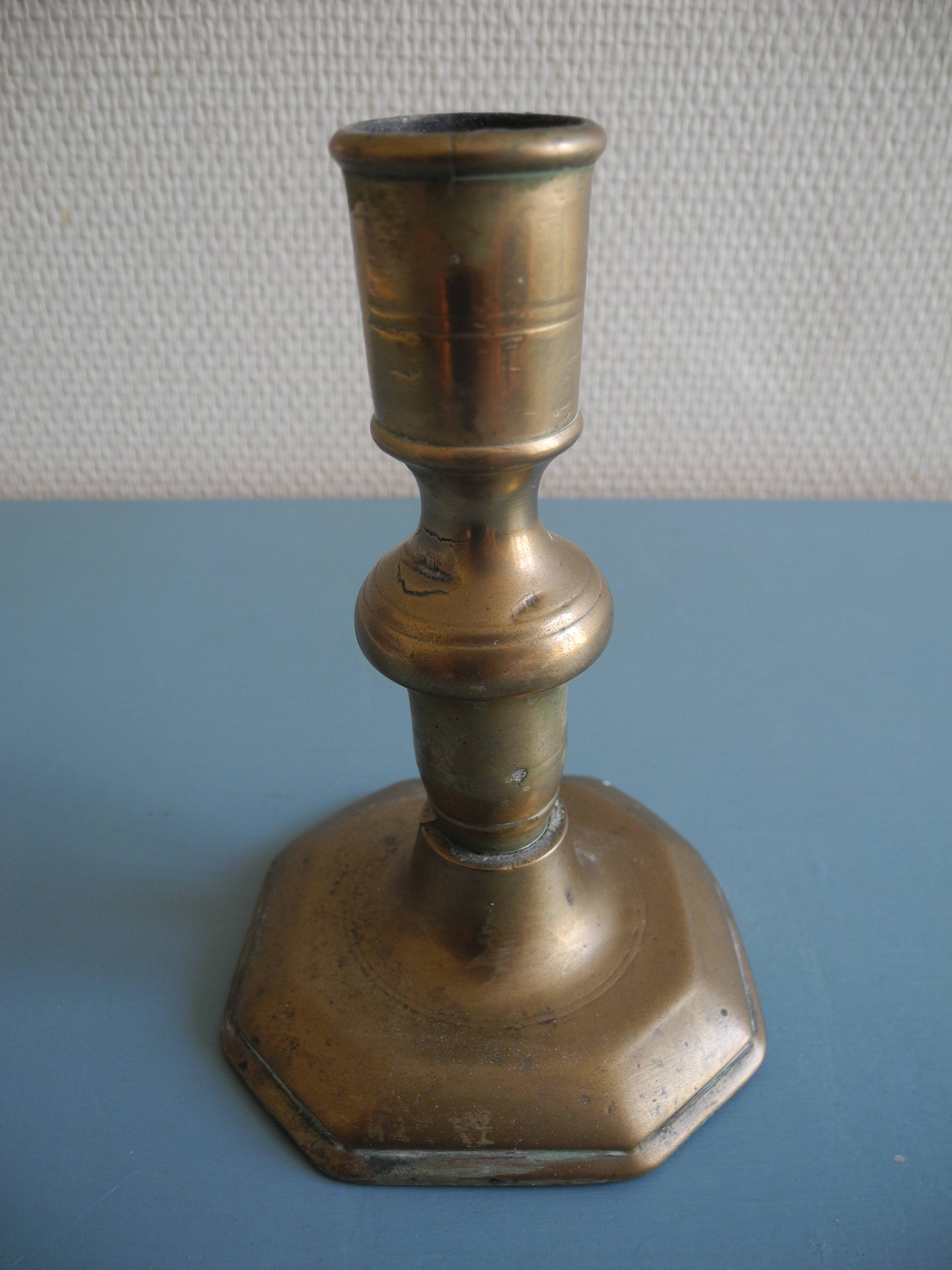 18th century bronze candlestick Haute Epoque antique French candlestick