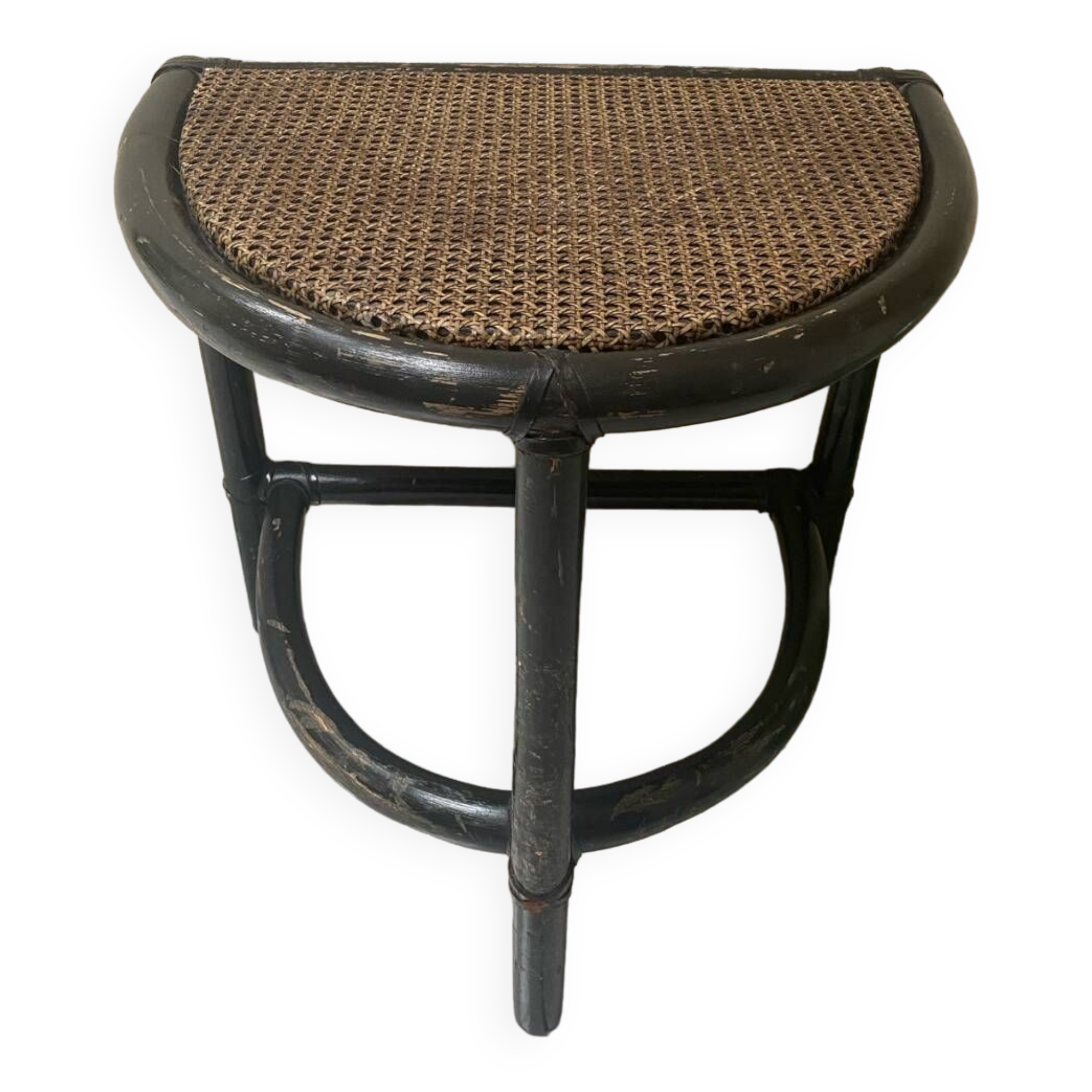 Vintage rattan side table or bedside table