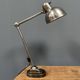 Polished Kaiser idell model 6726 workshop table lamp from the 1930s