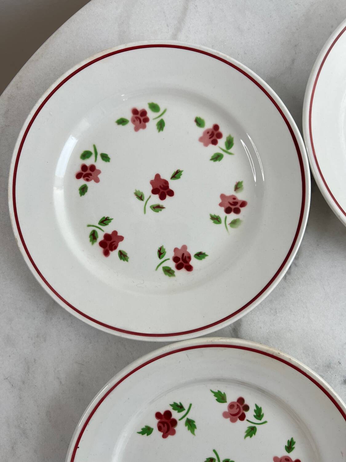 5 assiettes Lunéville Rosine