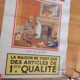 Lithographed poster heating Deville