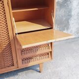 Rattan cabinet cabinet