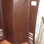 Black wooden screen