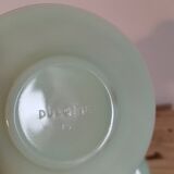 Cup and under cup coffee vintage opaline pastel green vintage dulcine