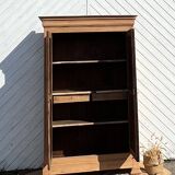 Grande armoire ancienne rénovée en bois massif brut