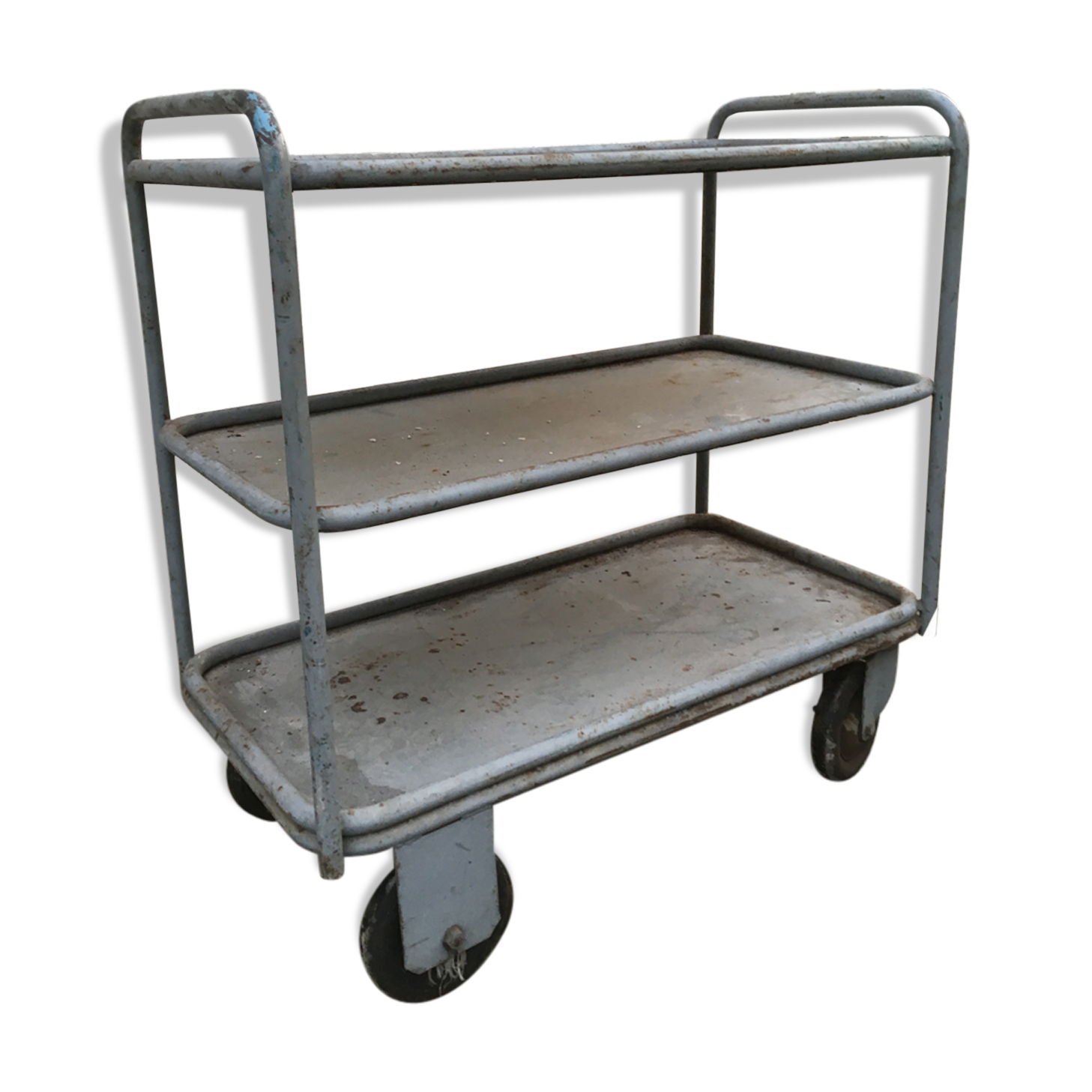 Ancien chariot atelier usine métal Selency