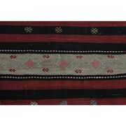Flatweave Antique Turkish Vintage Orange Kilim Rug 153x332