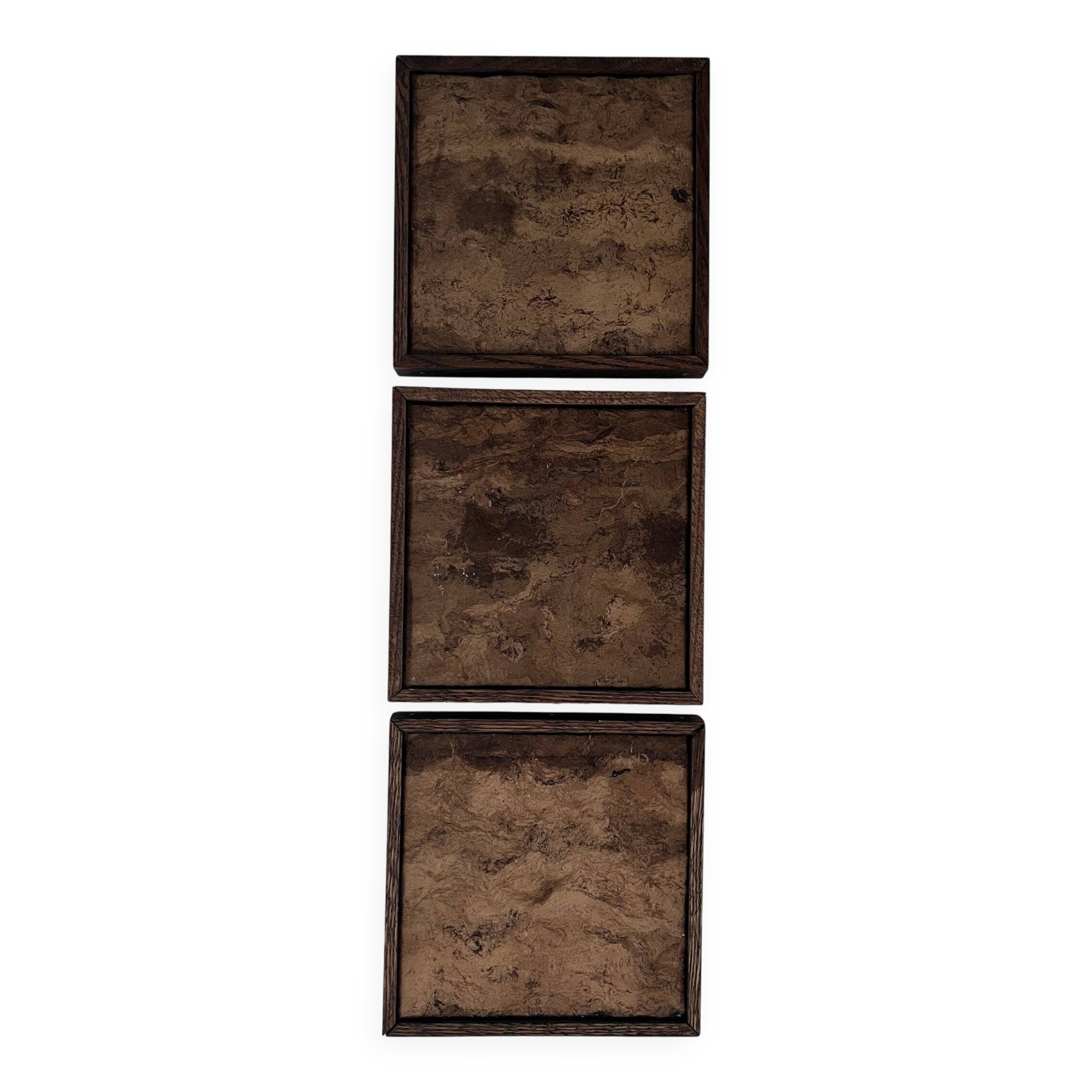 Triptych in bark paper