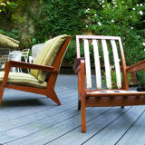 Pair of teak armchairs early 1950s
