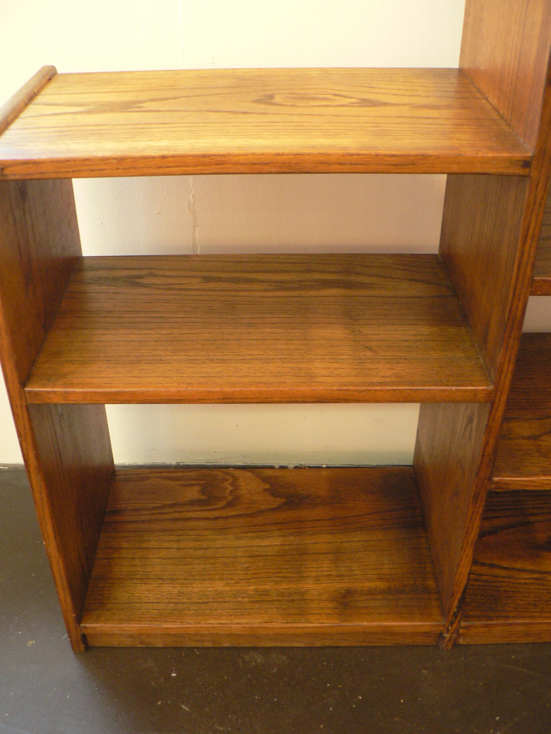 Vintage solid oak shelf