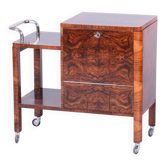 Art Deco Trolley in Walnut, Czech, 1920s