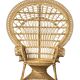 Fauteuil Peacock "style Emmanuelle" en rotin