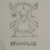 6 plates of Orchies model Stanislas diam 23 cm