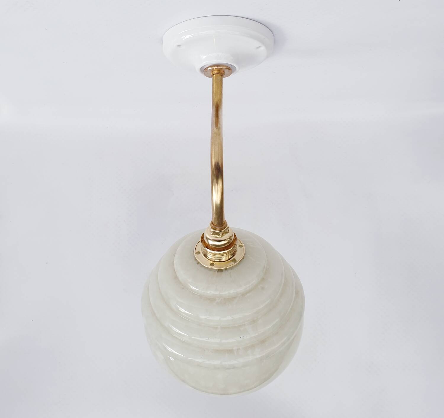 Speckled Clichy glass wall light