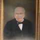 Portrait huile ancien