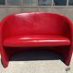 Leather sofa Lella and Massimo Vignelli for Poltrona Frau 1989