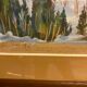 Watercolour by Jean Dorville " landscape in Megève
