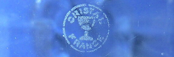 Polylobed vase in colorless crystal from Sèvres