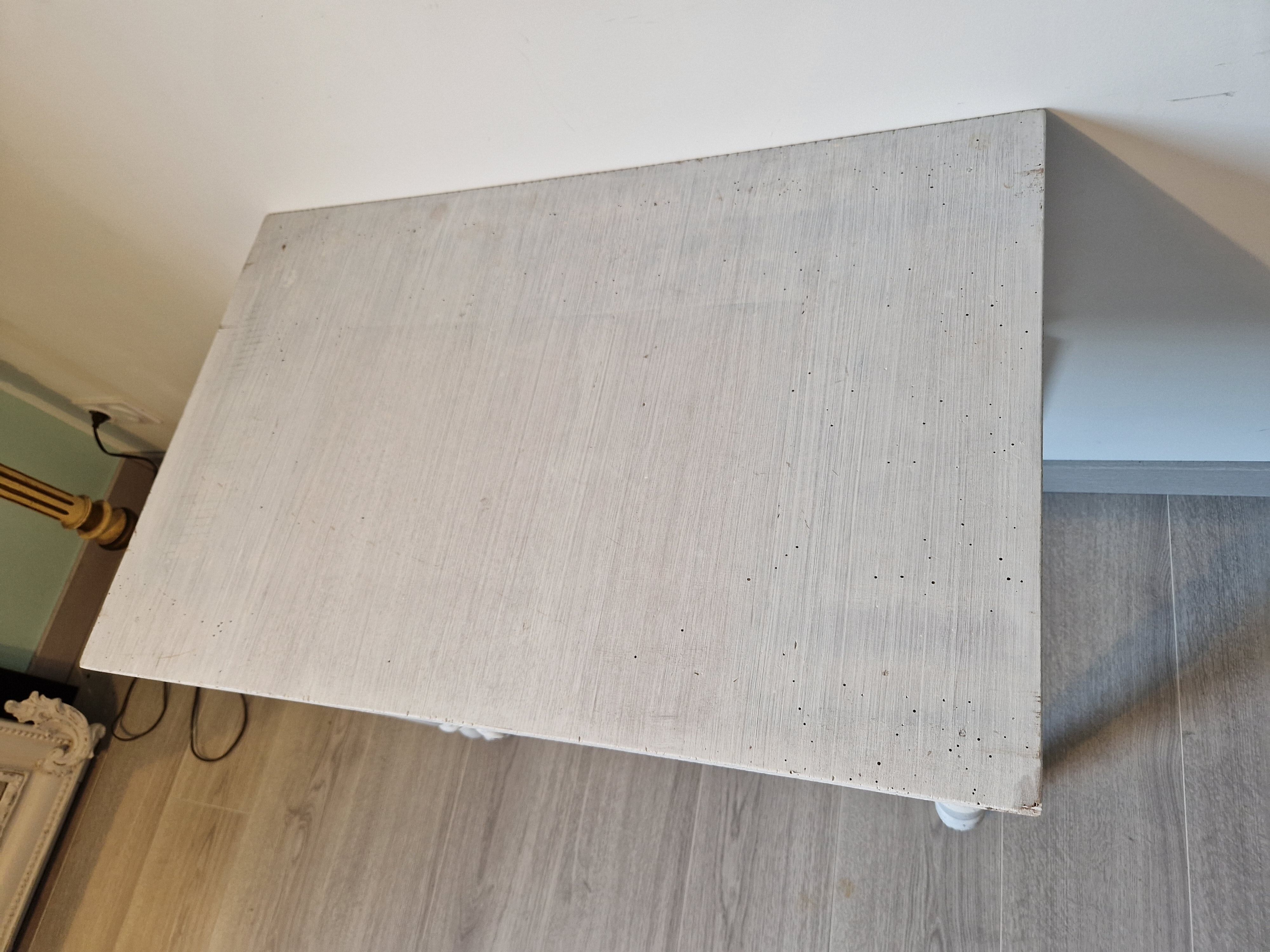 Bureau pieds tournés shabby chic
