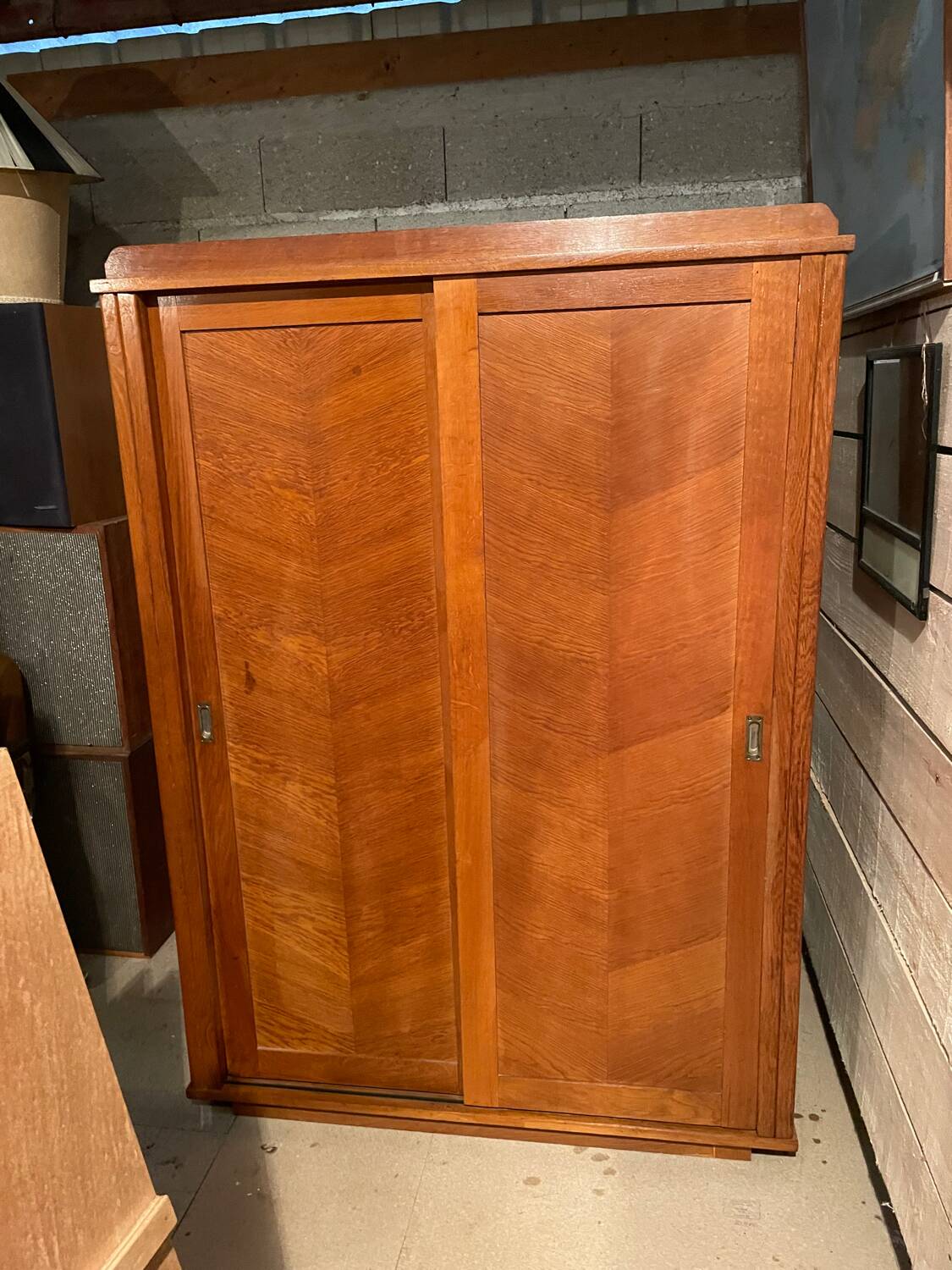 Vintage sliding door wardrobe 50/60