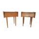 2 vintage bedsides