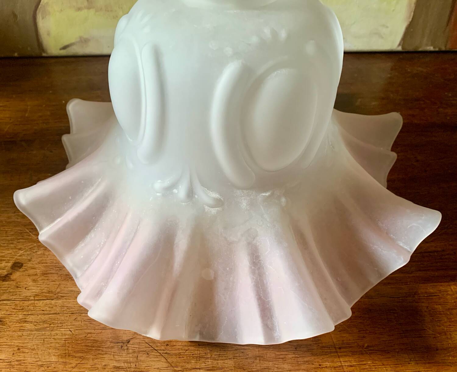 Large glass pendant light