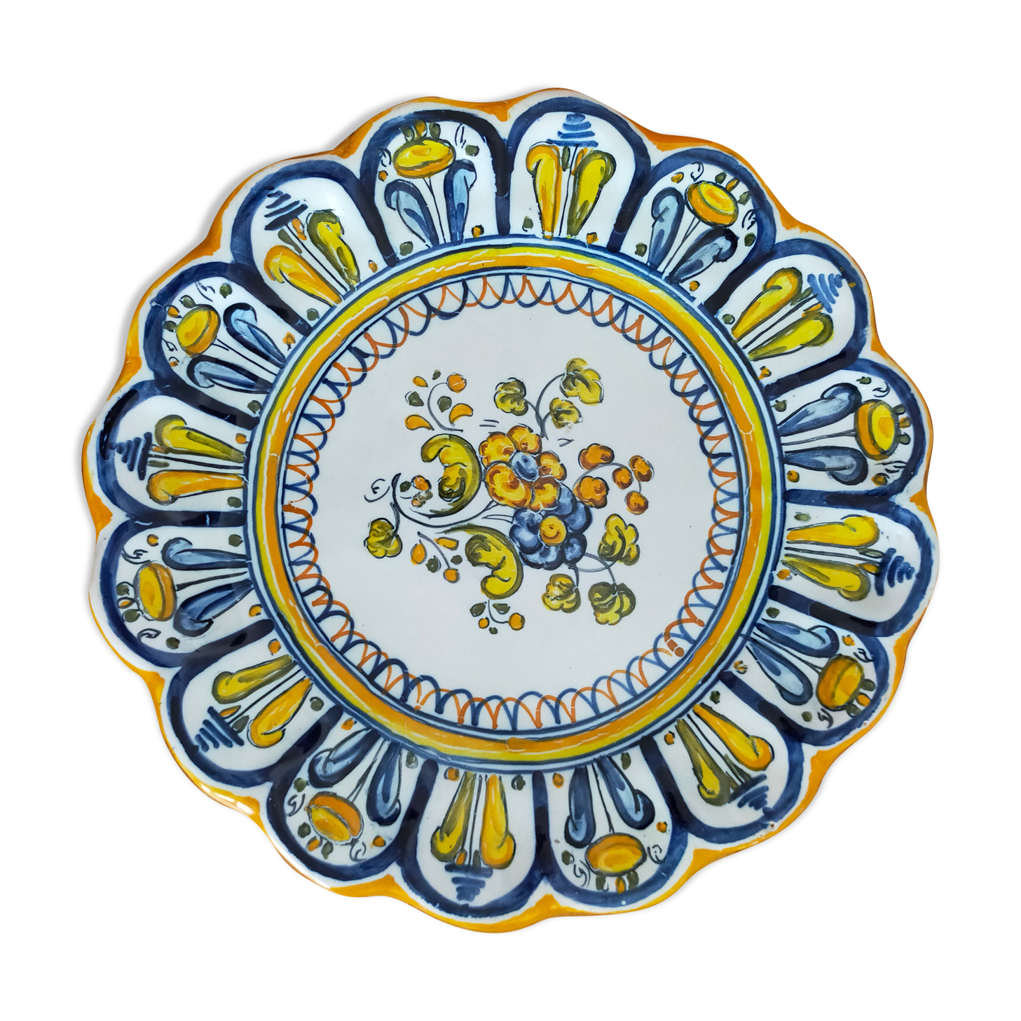 Hand-painted hand-painted decorative plate