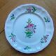Assiettes dessert Luneville KG décor fleurs roses