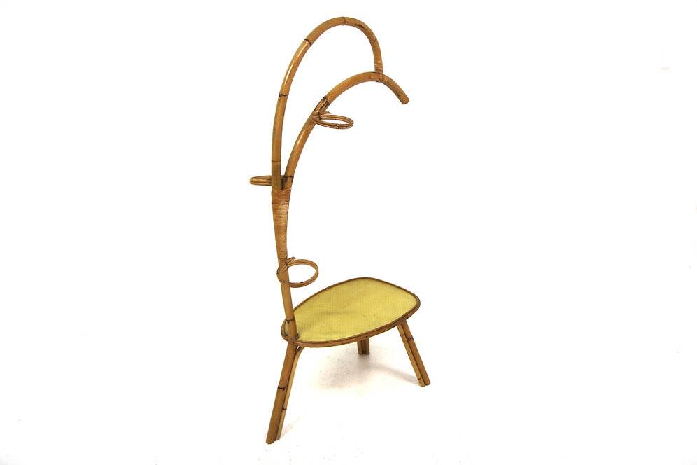 Rattan and Formica planter, Sweden, 1970