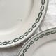 6 flat plates in iron earth "Nobilis" U&C Sarreguemines