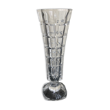 Vase haut verre taillé