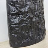 Martin Freyer Rosenthal Bisque Porcelaine Noire Paper Relief Vase Op Art