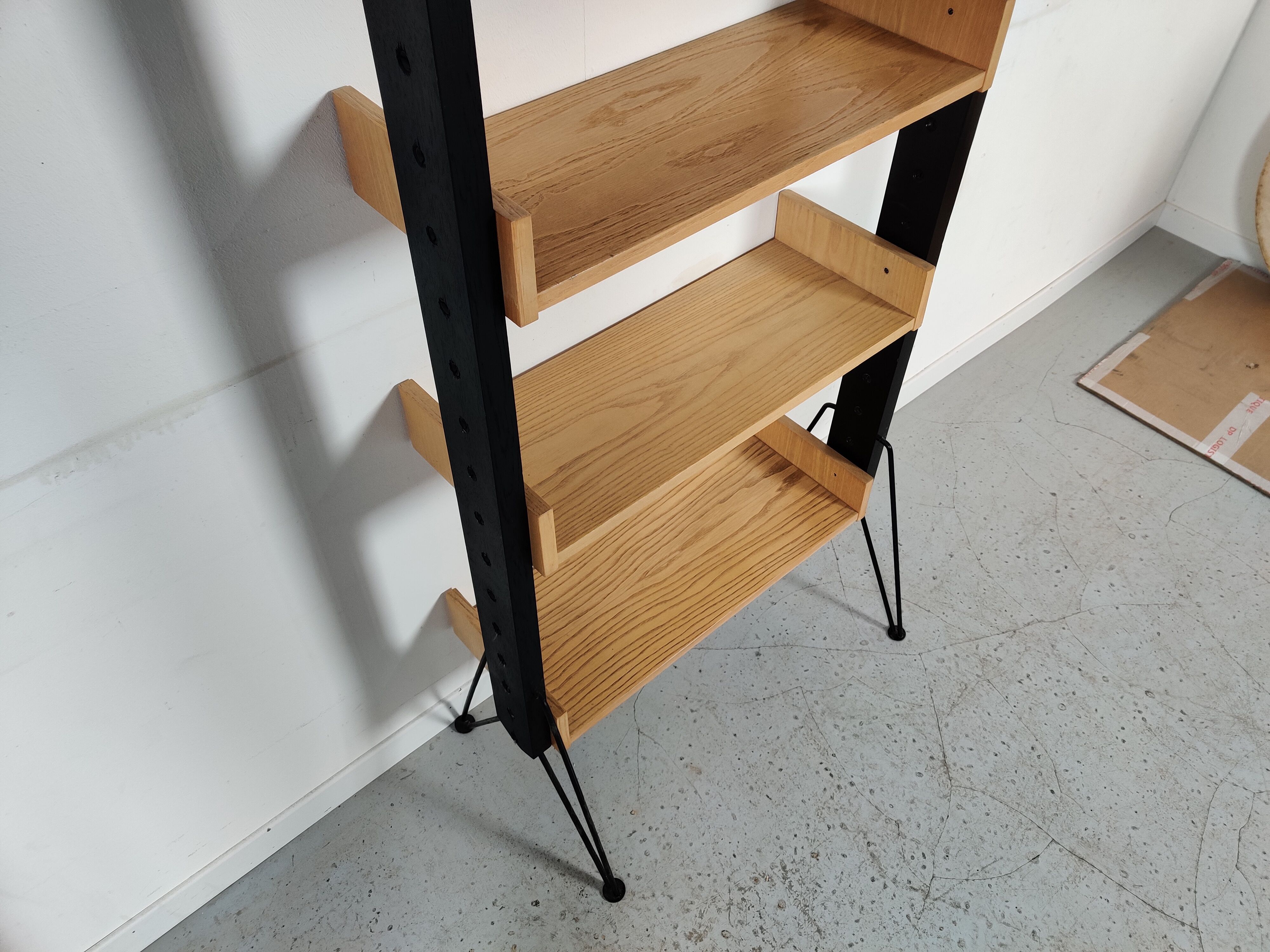 Scandinavian freestanding modular bookcase, 60s