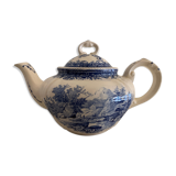 Old teapot with blue and white lid Villeroy and Boch Burgenland