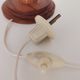 Vintage wooden bedside table lamp 1960