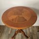 Side table or end table in solid wood with marquetry top.