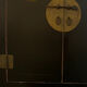 Asian-inspired black lacquered wooden wardrobe