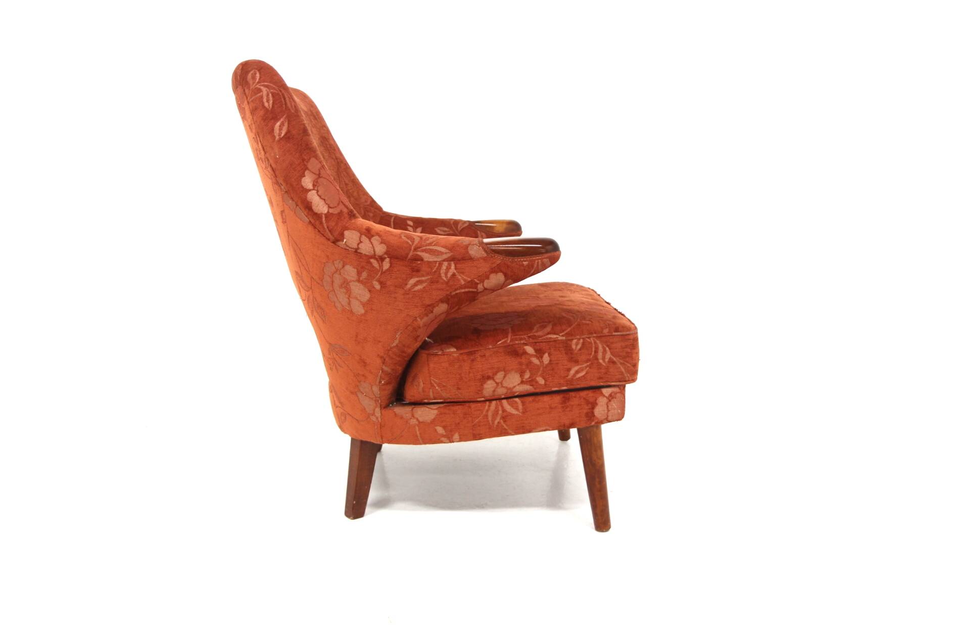 Fauteuil scandinave en tissu, Suède, 1940