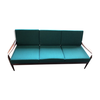 Scandinavian teak sofa 3 seats, Denmark from the 1960s