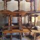 Lot old tables of a mansion