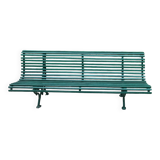 Garden bench with cast iron base