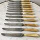 Set of 12 horn knives 50s